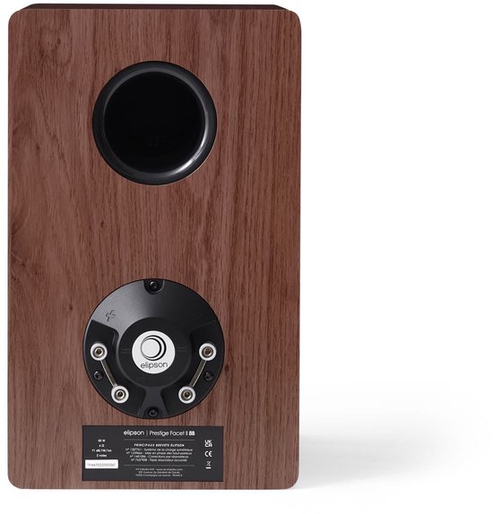 Elipson Prestige Facet II 8B - Walnoot/Mat Zwart — afbeelding 3