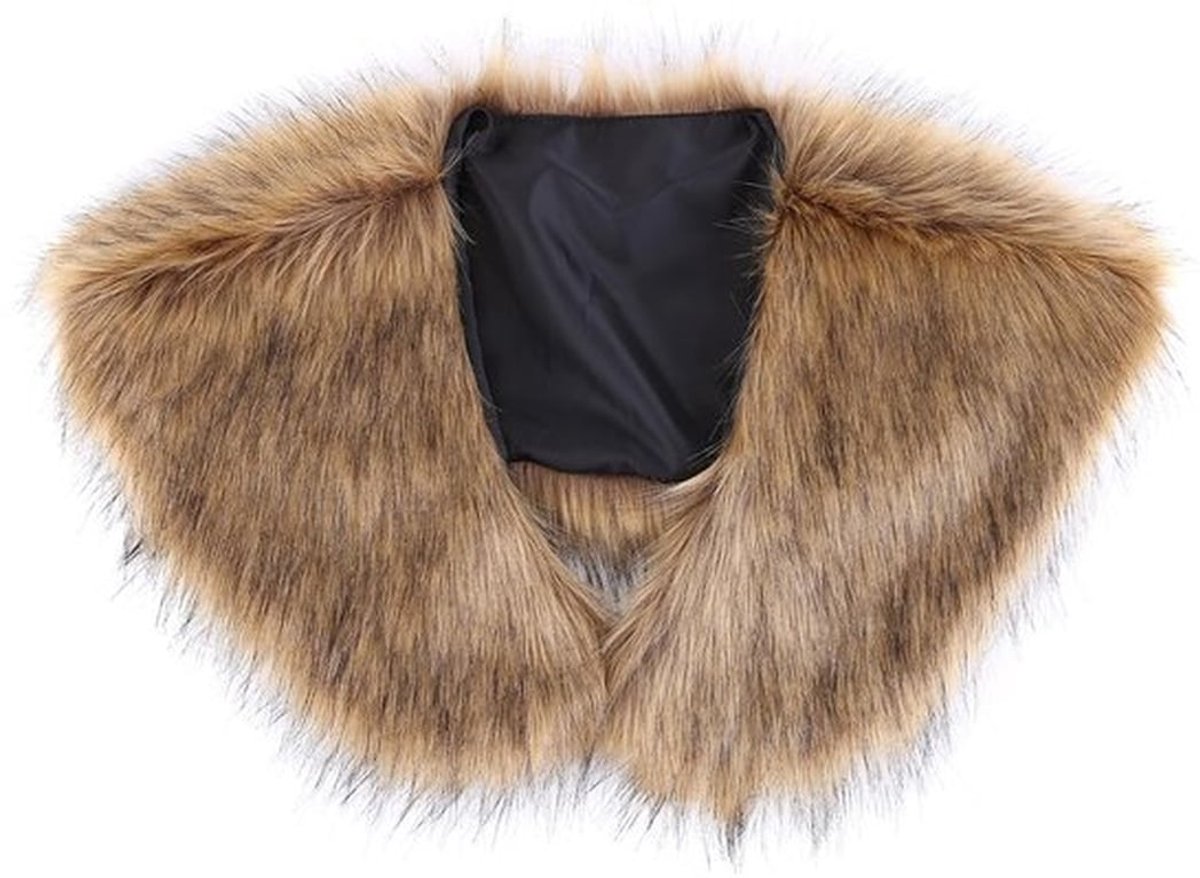 Viking nep bont Sjaal voor Dames - Vintage Warme Winteraccessoires
