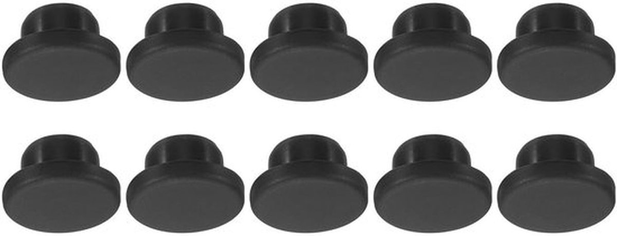 Gatpluggen 10 Stuks - Siliconen Rubber - 17 mm Diameter - Waterdichte Afdichtingspluggen - Flexibel en Duurzaam - T-vormig Ontwerp - Afsluitpluggen