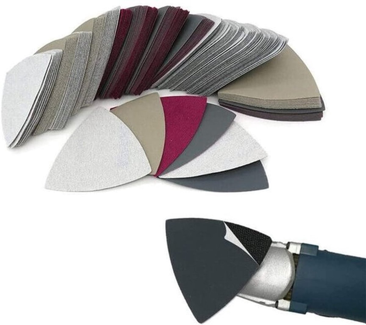 Polijstschuurpapier 3-1/2 inch - Korrel 320 - Set van 10 - Siliciumcarbide - Nat/droog gebruik - Duurzaam - Schuurpapier