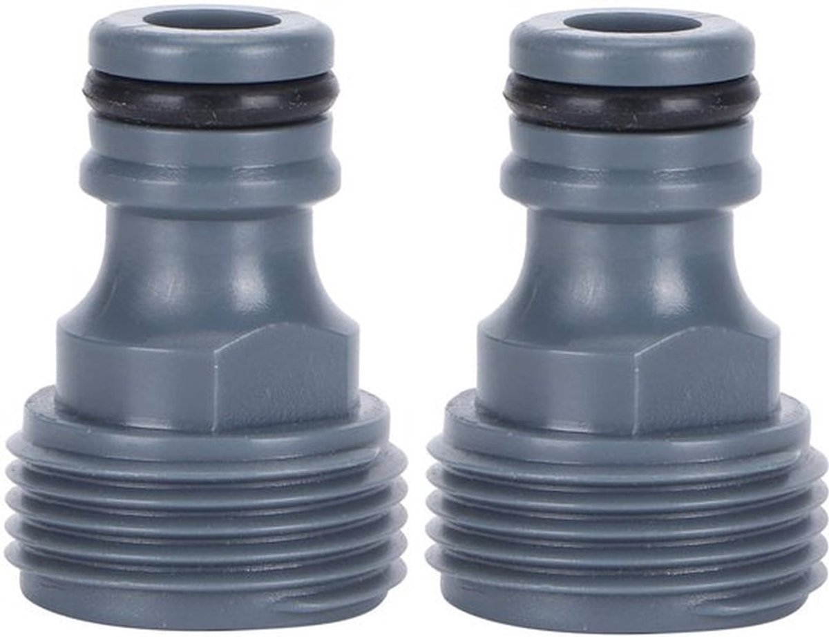 G3/4 Buitendraad Quick Connector - Irrigatie Tool - Eenvoudig te installeren - Tuinslang Adapter - Accessoire voor Tuin - 2 Stuks