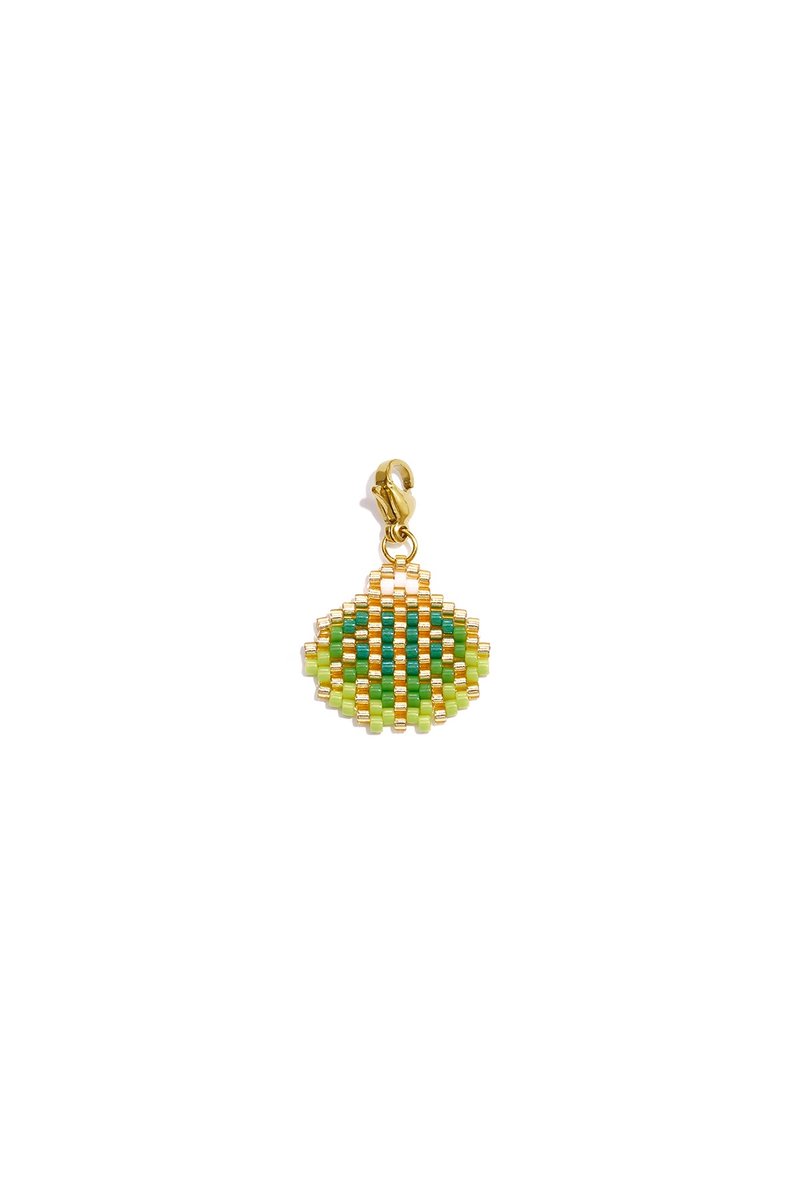 Lilli June - Schelp Bedel - Glas & Stainless Steel - - Groen