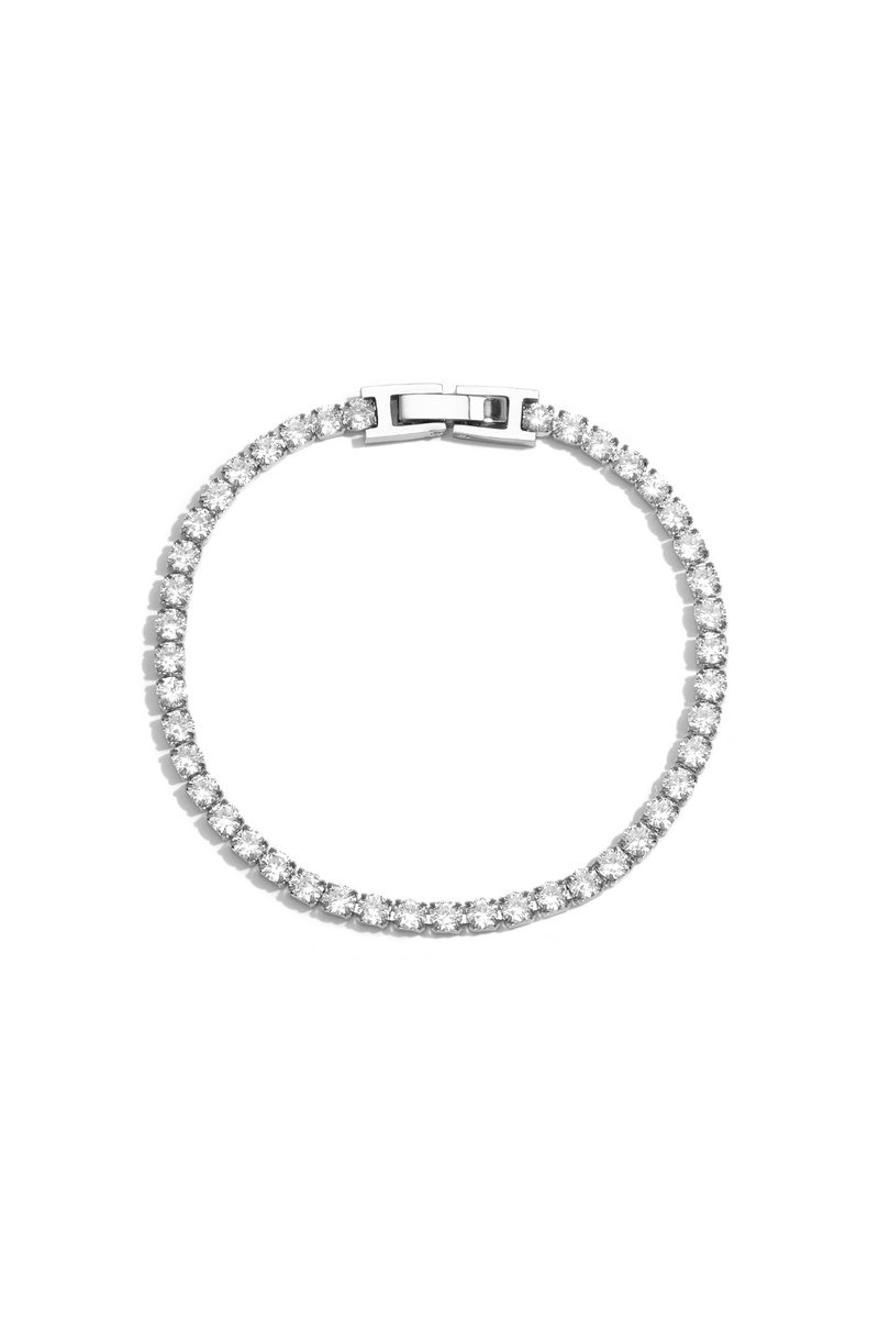 Liora - Schakelarmband - Zirkonium - Stainless Steel - - Zilver