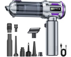 REDOM Stofzuiger 22.000 Pa – Draadloze Handstofzuiger met Brushless Motor – 4-in-1 Zuigen, Blazen, Opblazen & Vacuüm Sealen – HEPA-filter – Auto & Huis
