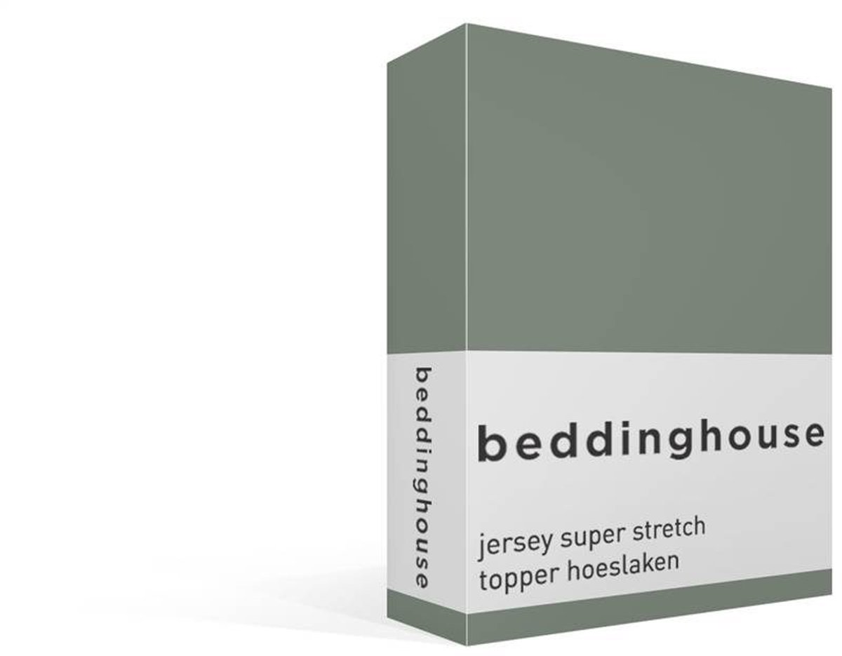 Beddinghouse katoen - Topper Hoeslaken - 160 x 200/220 cm Pocket depth: 25 cm - Groen