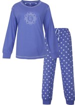 Irresistible Dames Pyjama - Lange Mouwen - Blauw - Maat XxL