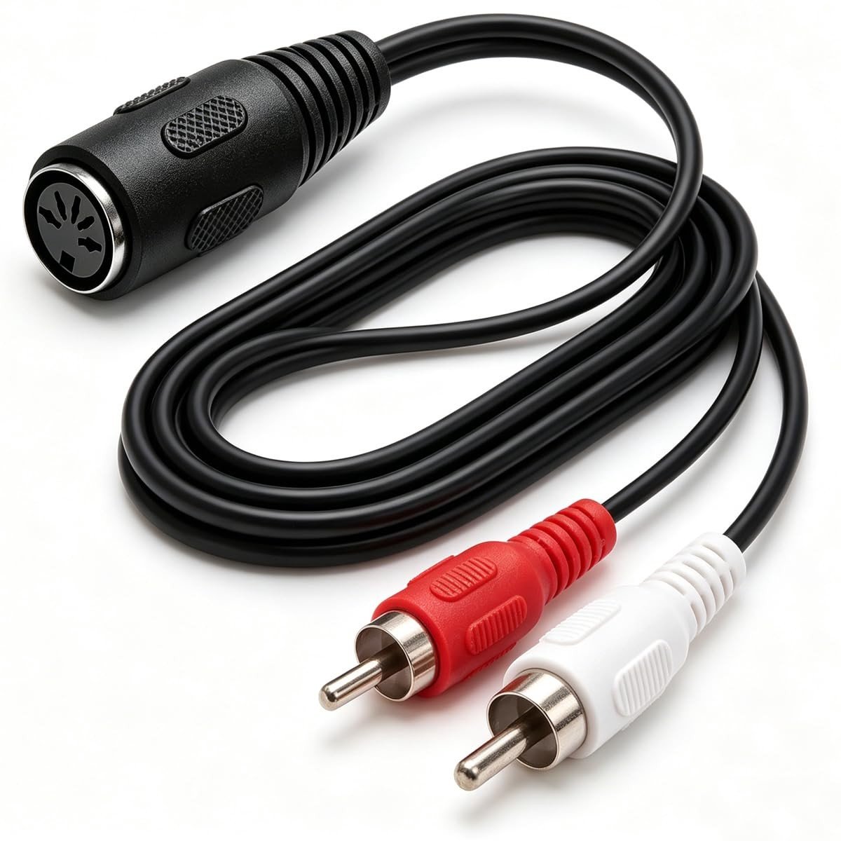 Solidchoice - 5-pins DIN naar 2 RCA Audiokabel voor Verbindingen