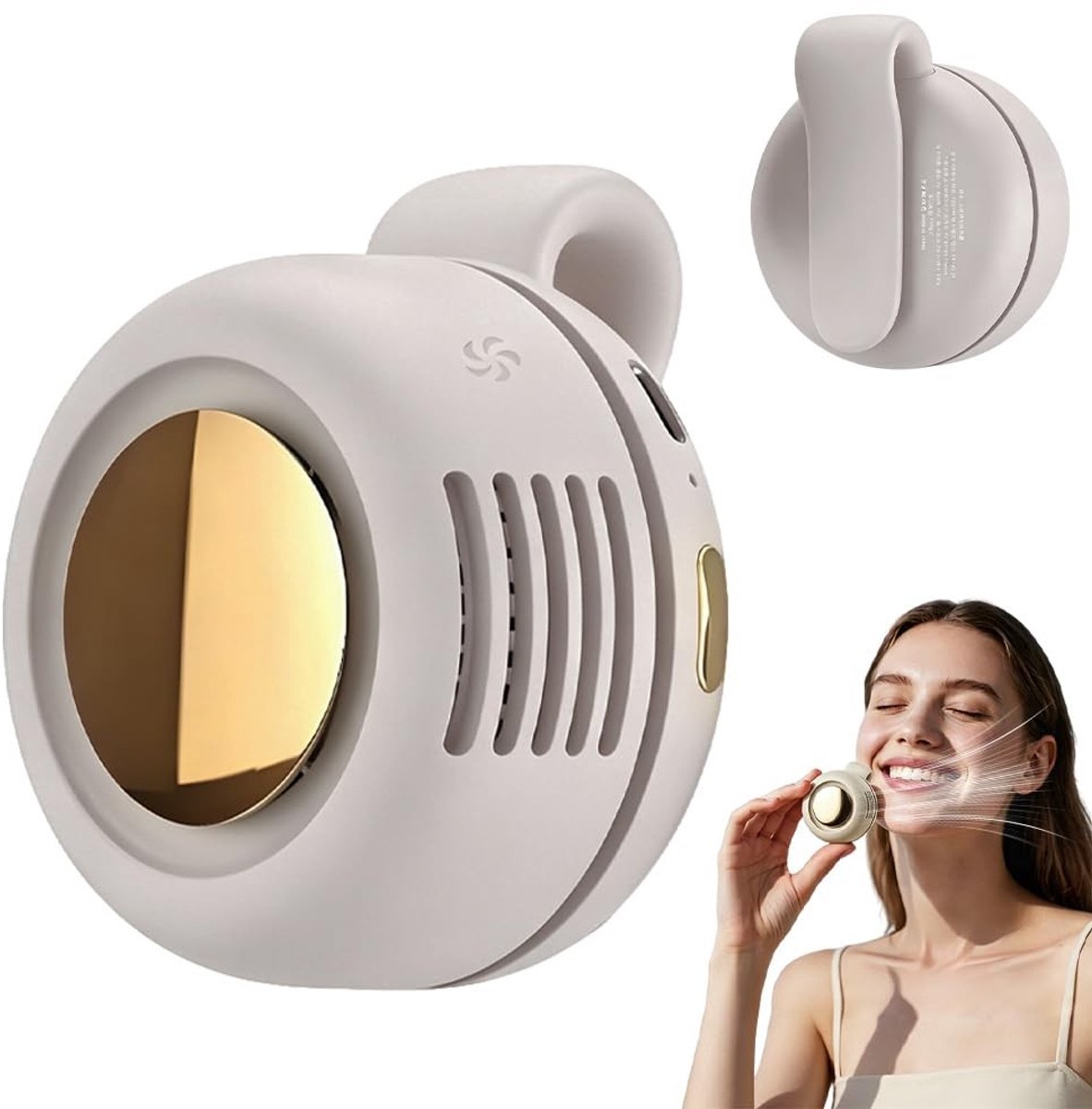 Solidchoice - Draagbare Mini Clip Ventilator met Stil Geluid en 3 Snelheden