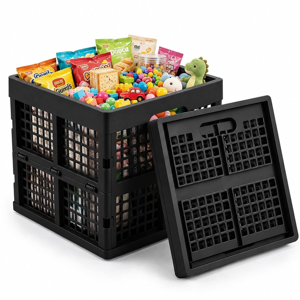 Solidchoice - Opvouwbare Klapbox 25 L voor Thuis en Kantoor
