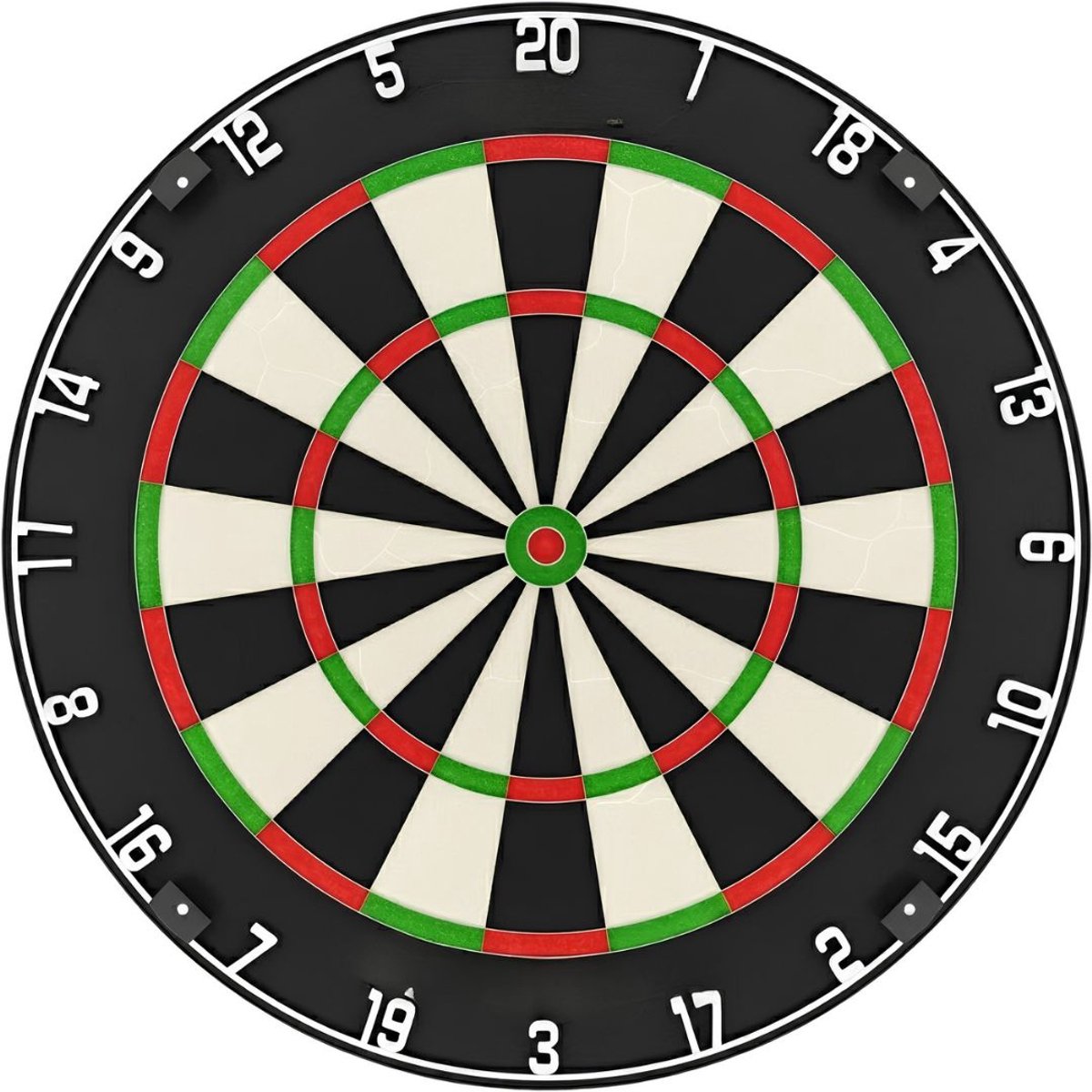 JCP® Dartbord - Dart Borden - Dartboard - Zwart - 46cm x 46cm x 5cm