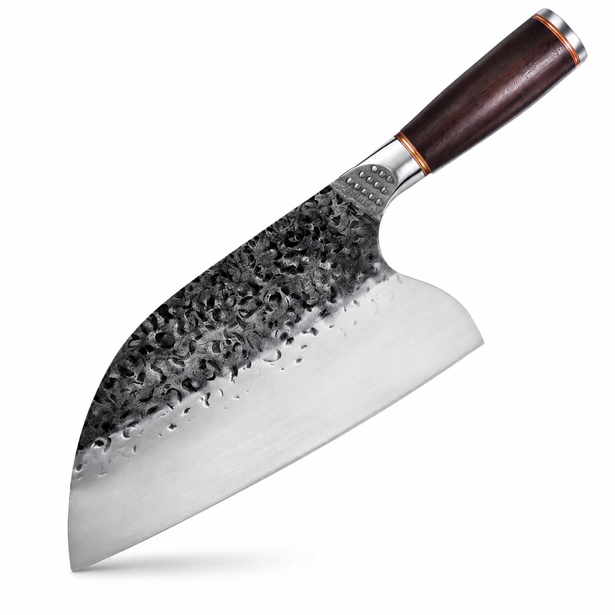 Hunta® Japans Slagersmes 20 cm – Handgesmeed Hakmes – RVS – Houten Handvat – Vleesmes