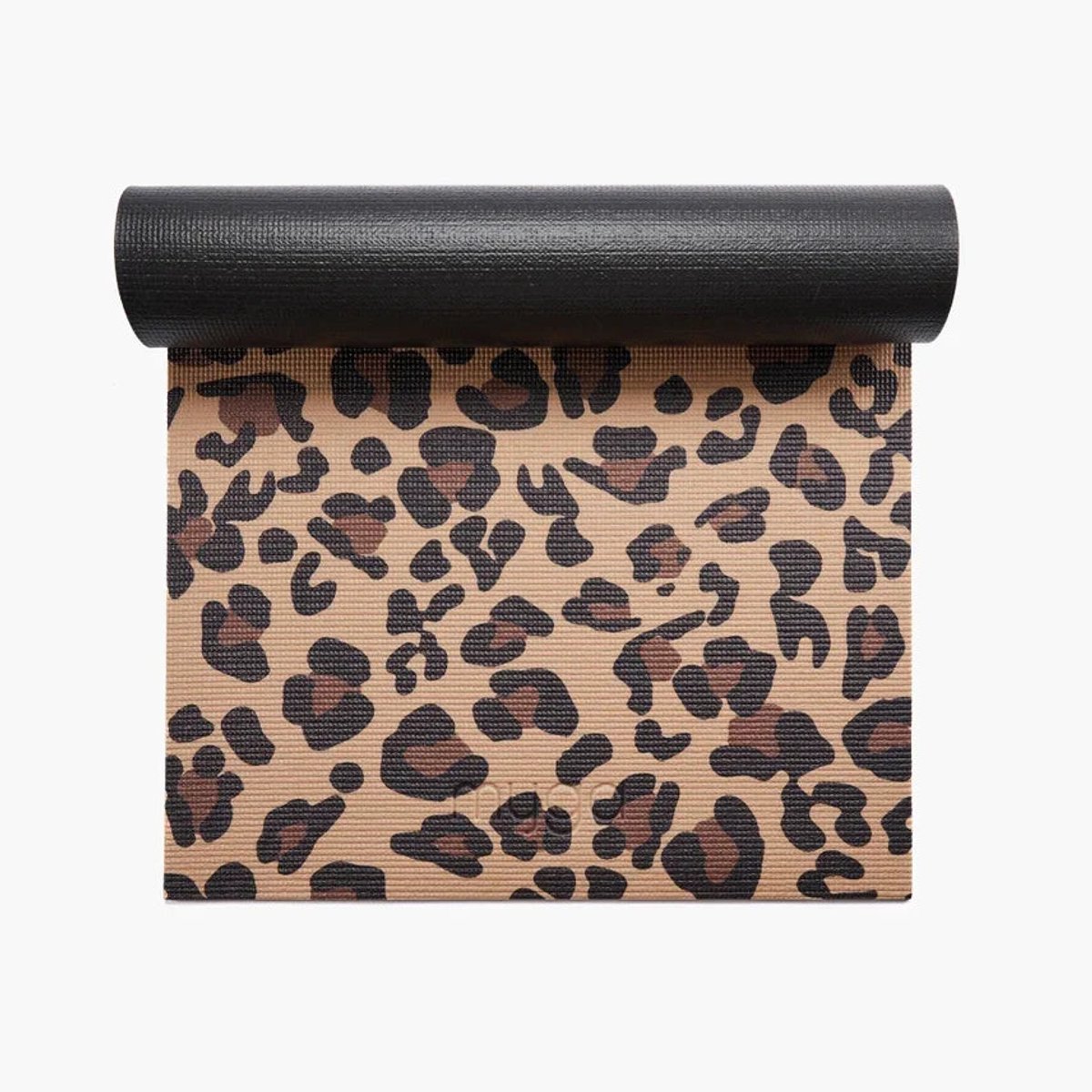 Yogamat leopard print extra dik 6 mm - Myga - beige / bruin