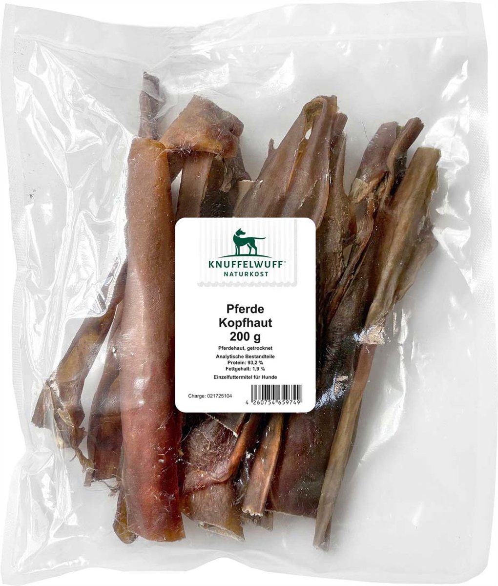 Knuffelwuff Paardenhoofdhuid 200g