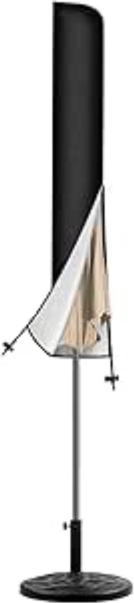Lìon® Parasolhoes - Beschermhoes voor Zweefparasol - Parasolhoes Waterdicht - Zwart - 140cm x 26cm x 140cm