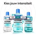 Drie Listerine Cool Mint mondspoelingen: Extra Mild, Mild en Intens, 500 ml.