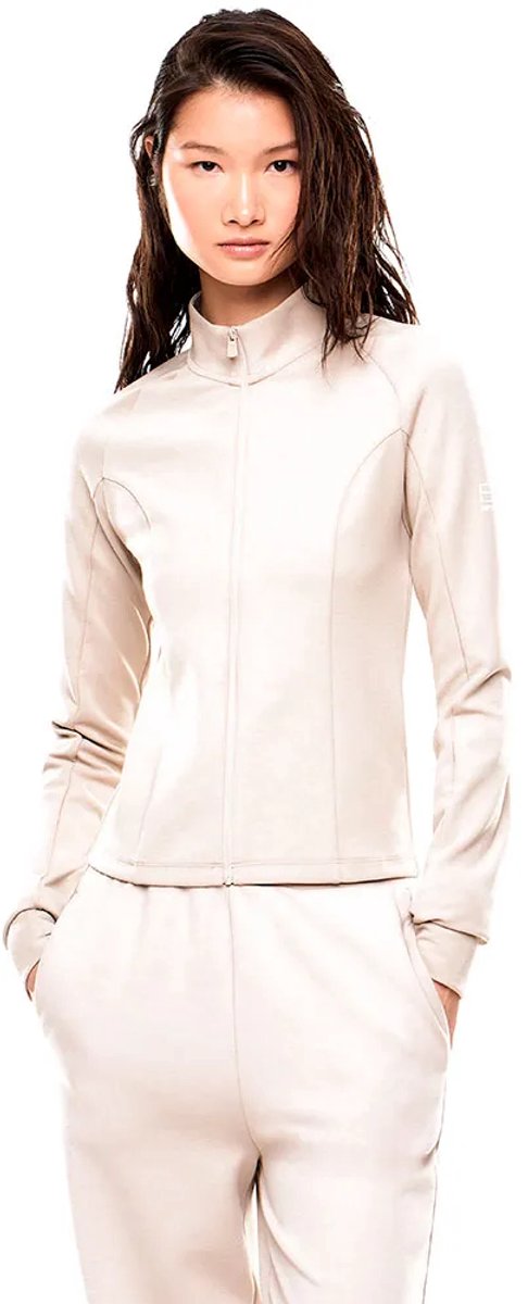 Ea7 Emporio Armani 7w001150_af12501 Sweatshirt Met Rits Beige 2XS Vrouw