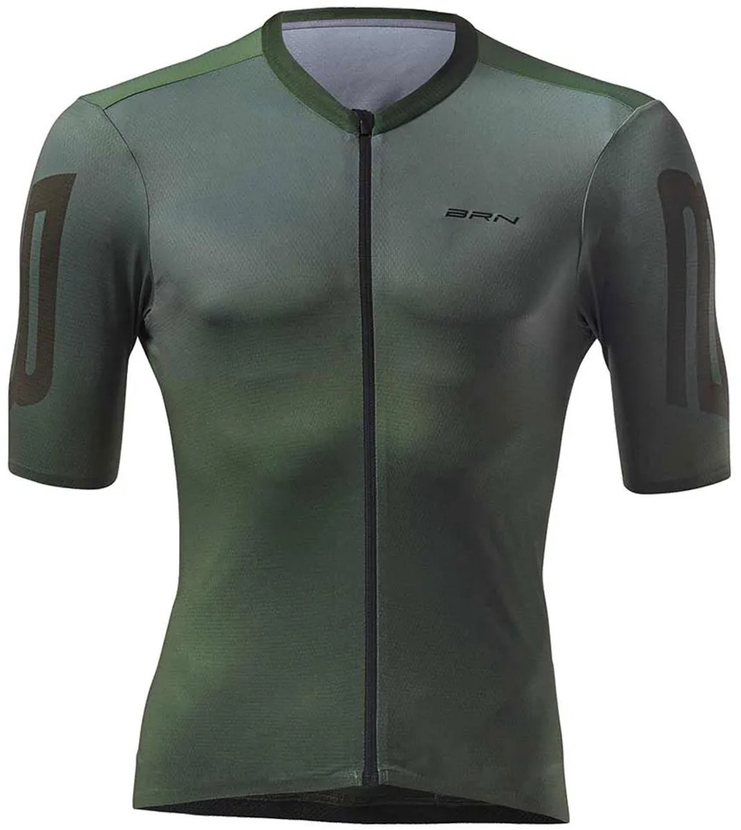 Brn Fade Korte Mouw Wielertrui Groen M Man