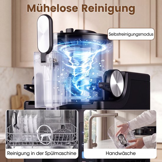 COSTWAY Slush-machine, 1,5 liter, geen ijs nodig, slush-ijsmachine met led-touch-bediening, 4 modi en zelfreiniging, voor slush, softijs, frappés en frozen cocktails van Costway — afbeelding 5