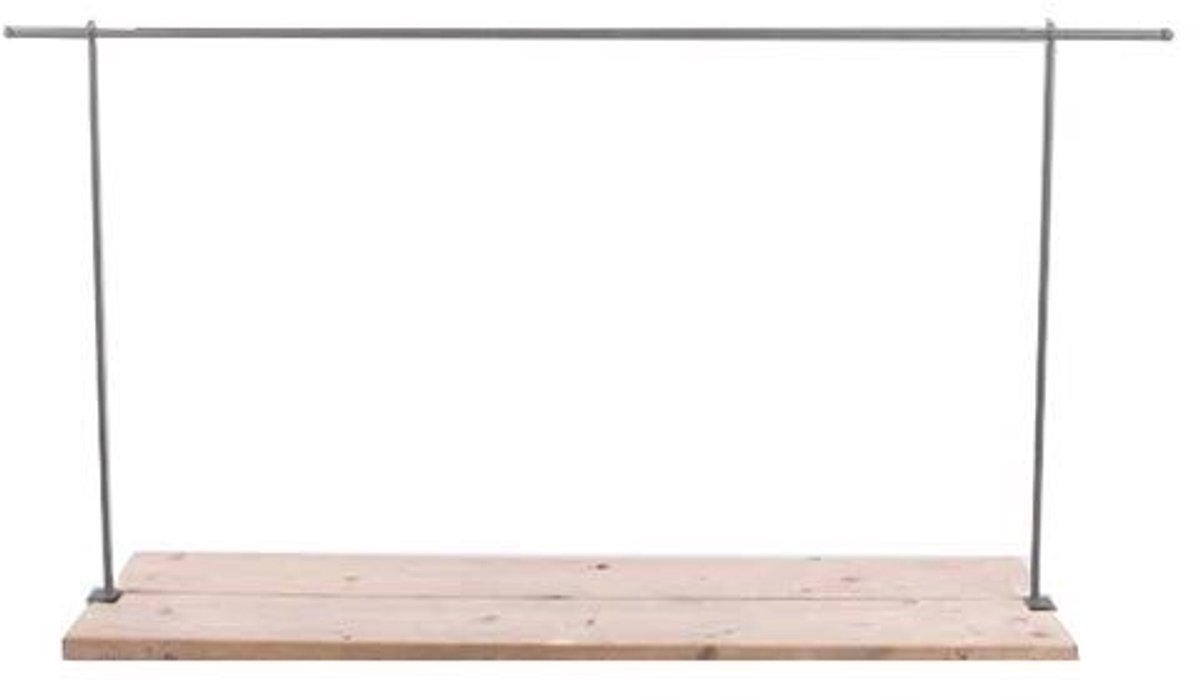 Van der Leeden Tafelklem 140-250 cm – Metaal – Grijs – Voor Tafeldecoratie