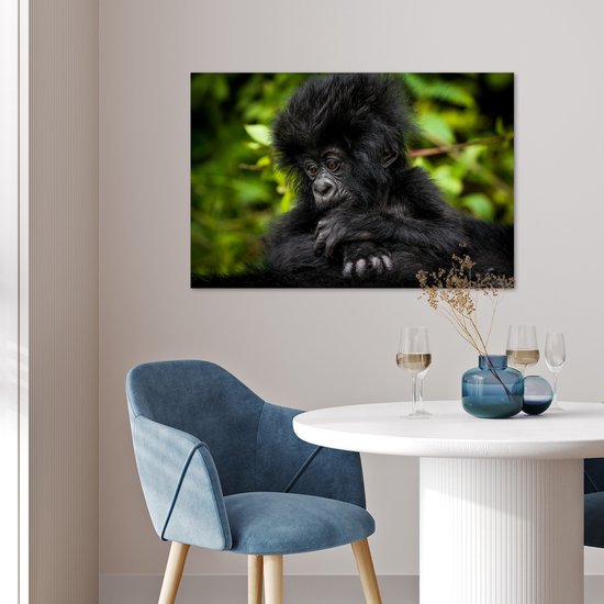 Affiche Gros plan jeune gorille - 60x40 cm