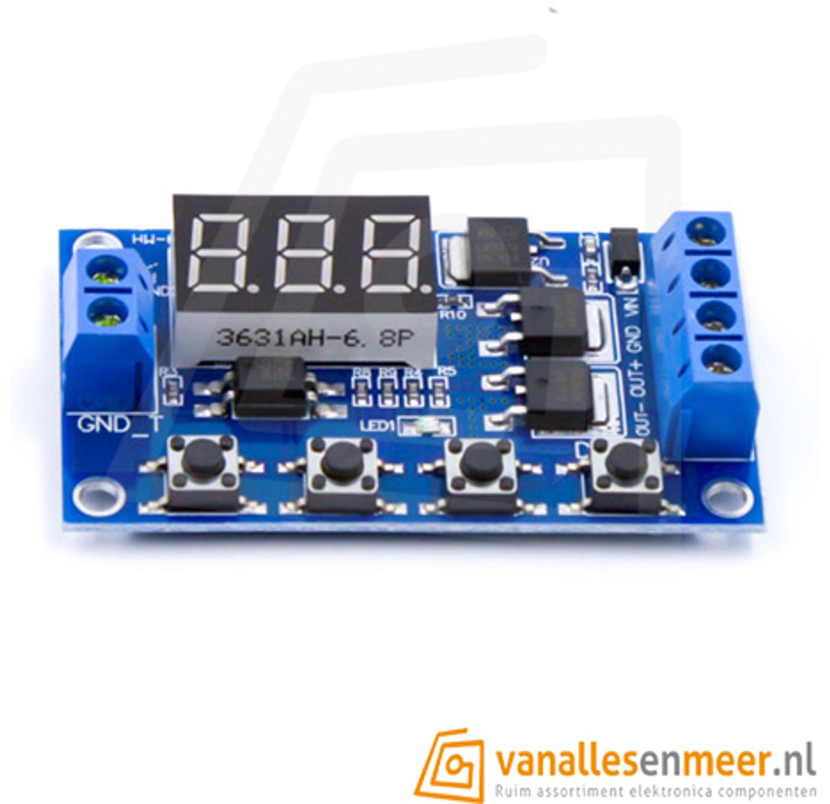 12V 24V Digital Trigger Cycle Timer Delay Switch Dual MOS Tube Control Module