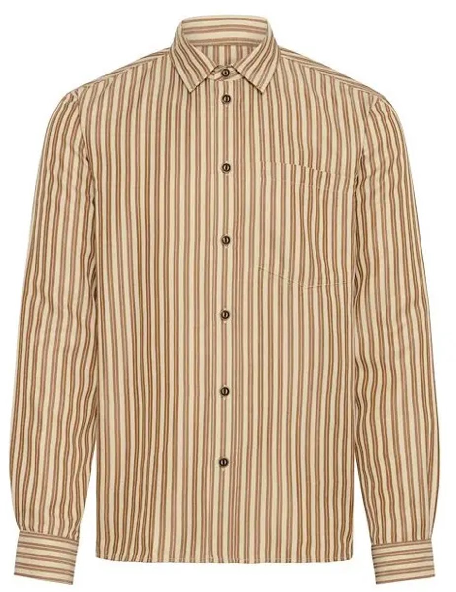 Shirt met lange mouwen Solid Roydon stripe