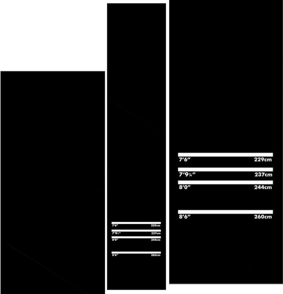 SP® Dartmat - Rechthoekige Vorm - Tapijtdartmat - Antislip - Zwart - 290cm x 60cm x 1cm