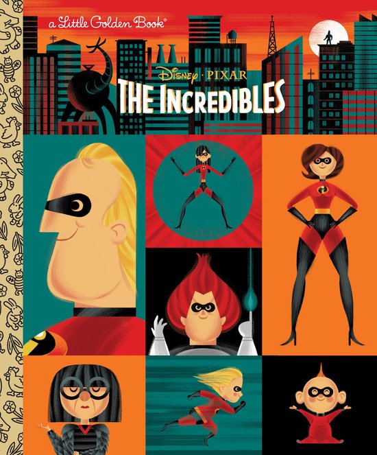 Little Golden Book-The Incredibles (Disney/Pixar The Incredibles)