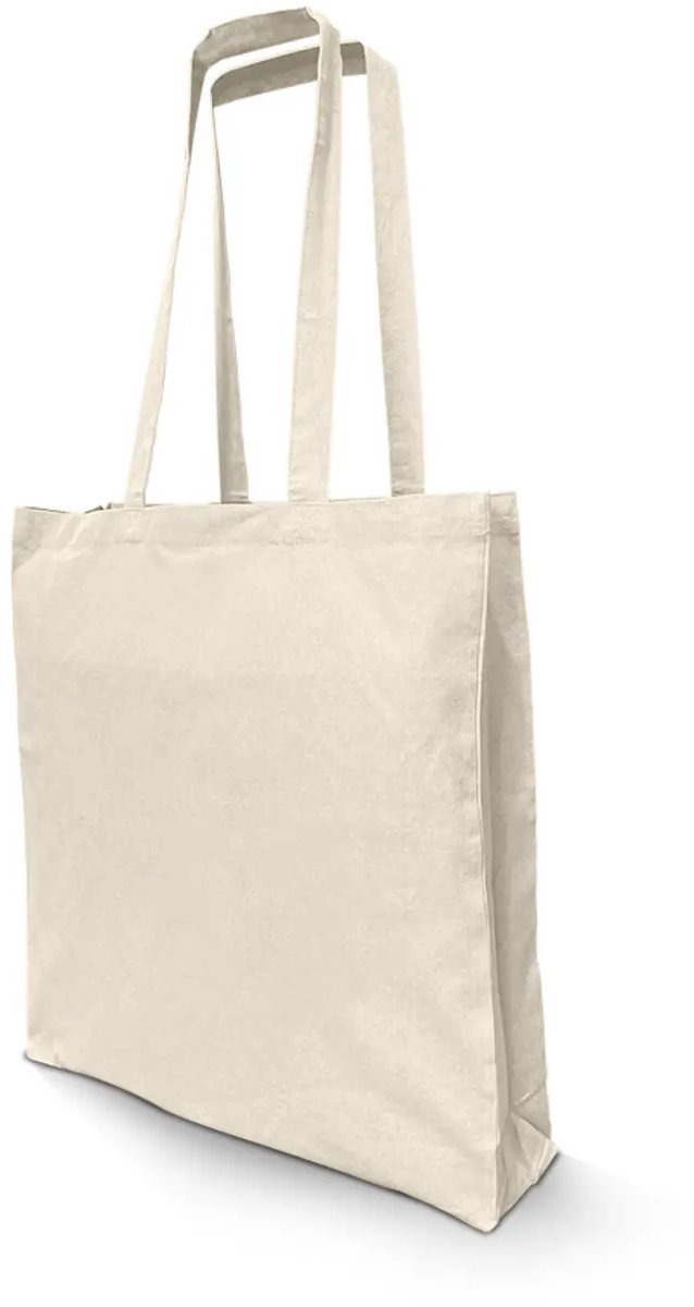 Gerecycleerde tote bag met zijvlak Newgen