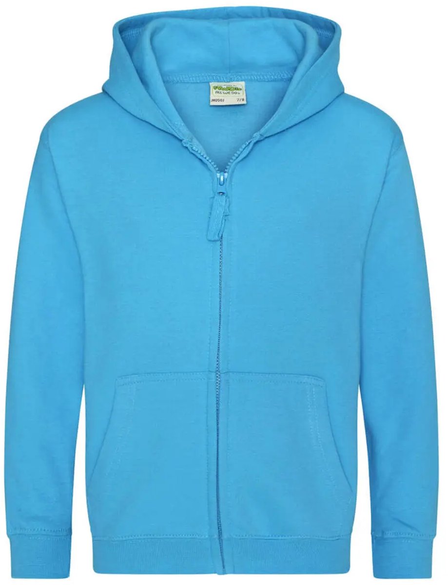 Kindercapuchon met volledige rits Just Hoods Blauw