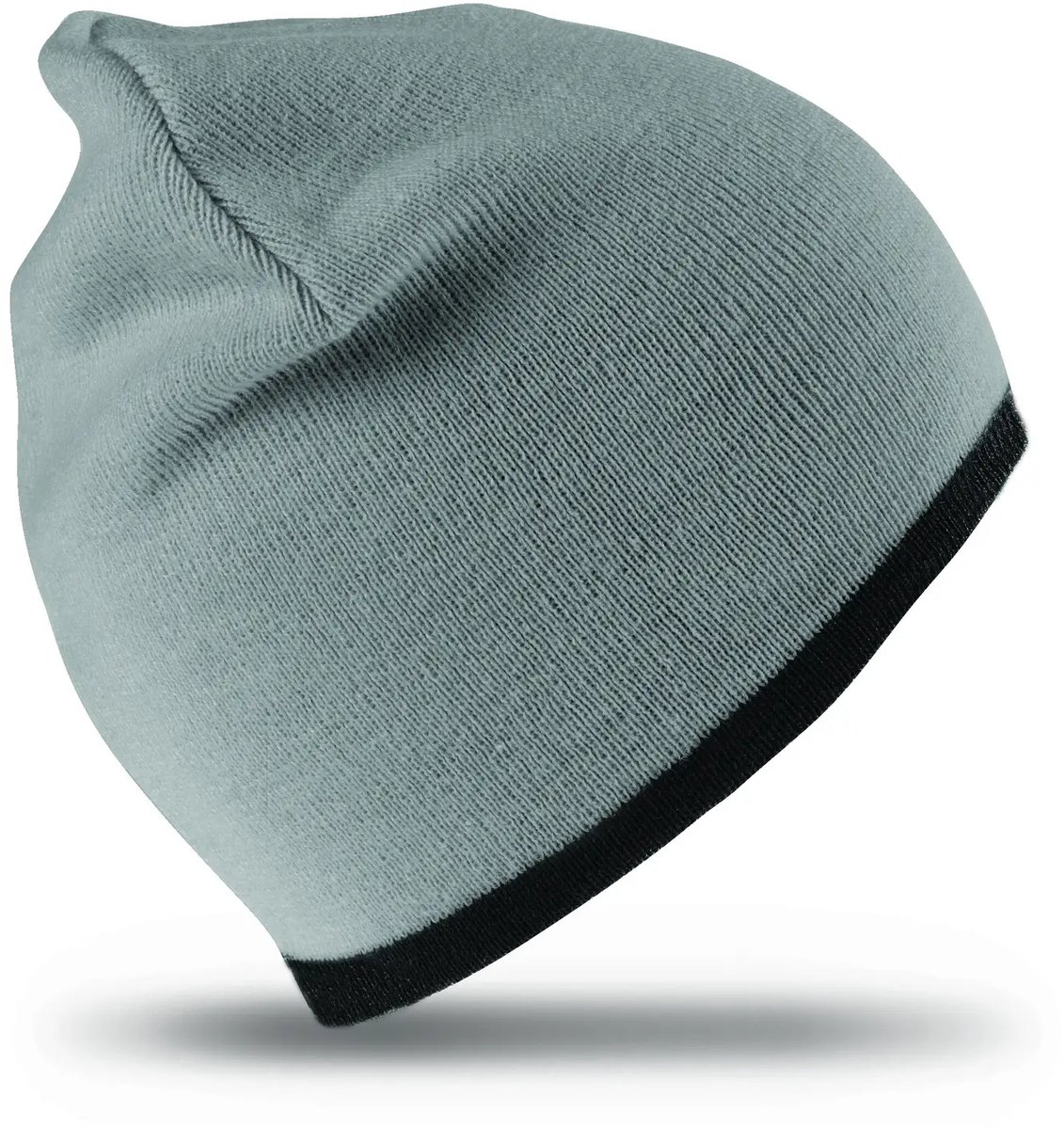 Result Soft Feel Cuffless Reversible Beanie RC46 - grey/black - One size