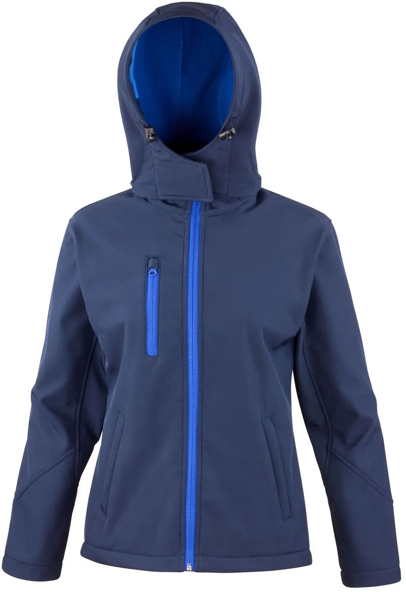 Result Women´s TX Performance Hooded Soft Shell Jacket RT230F - Navy/Royal - XS