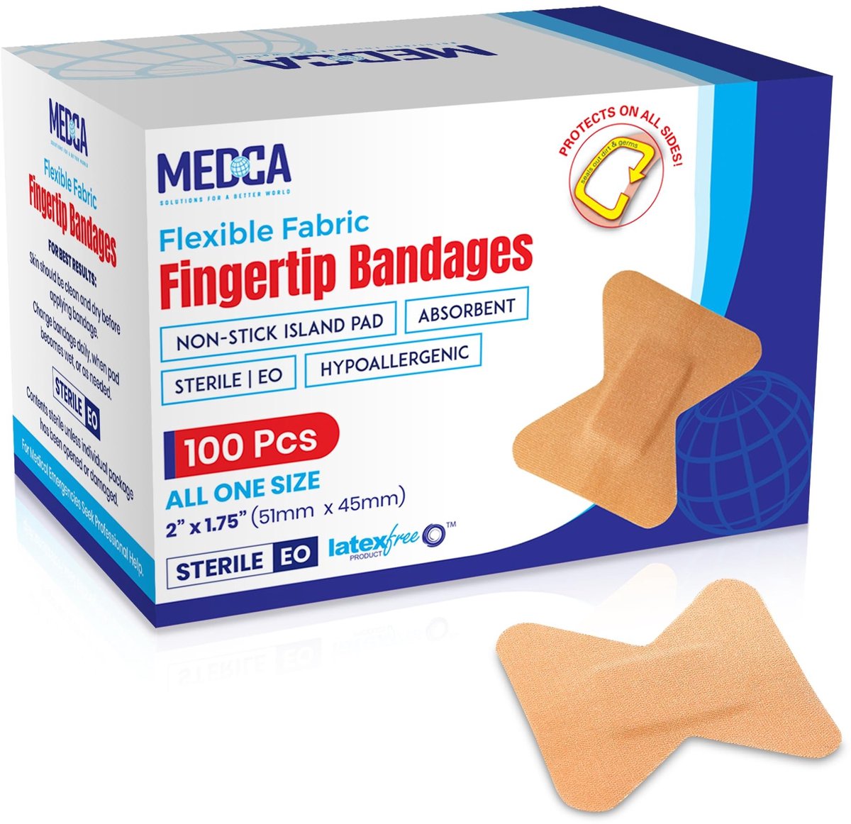 Dailygoods- Bandages Flexibel - Zelfklevende Bandages - Vingerpleisters - Pleisters op Rol - 100 Stuks - Latexvrij en Comfortabel