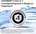 Listerine mondspoeling merk nr. 1 in België en Nederland met water bubbels.
