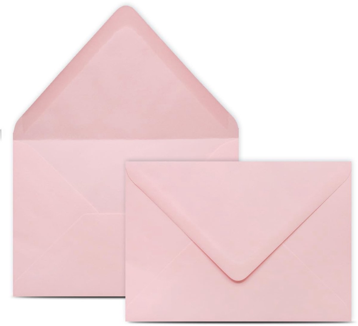 Dailygoods- Enveloppen DIN B6 Roze - 25 Stuks - 12,5 x 17,5 cm - 80 g/m² met Natte Lijm - Kleurrijke Kuverts - Creatieve Zelfvormgeving - Briefomslagen