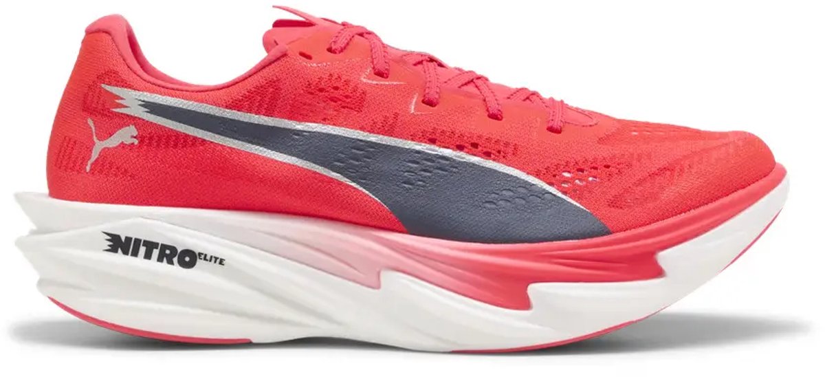 Hardloopschoenen dames Puma Deviate Nitro Elite 4 Rood