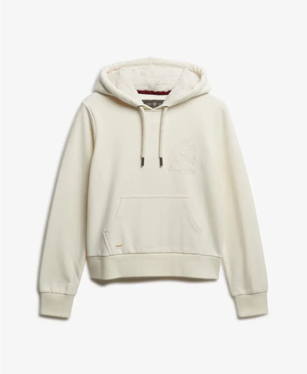 Superdry Finest Goods Relaxed Hoodie Dames Hoodies Creme