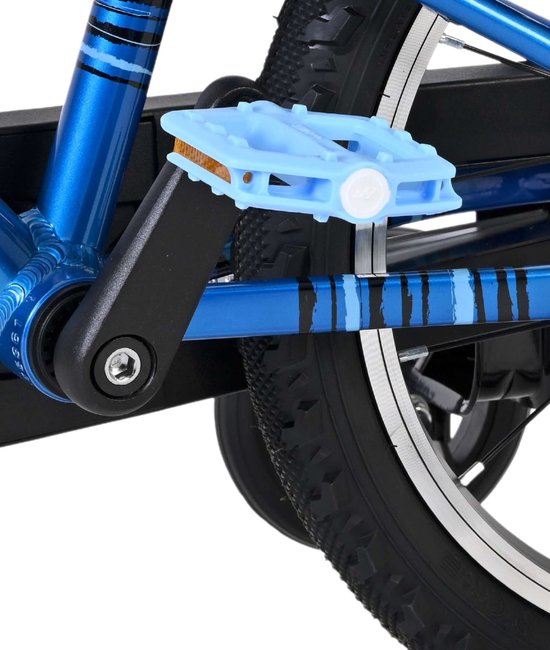Volare Venom Kinderfiets - Jongens - 16 inch - Blauw - Twee Handremmen van Volare — afbeelding 4