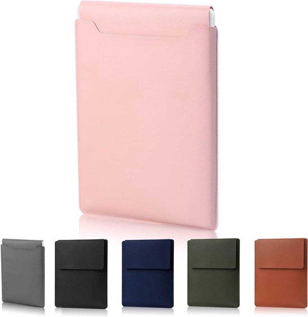 Gewatteerde laptophoes 13,3-14 inch Lichtroze, dun en draagbaar