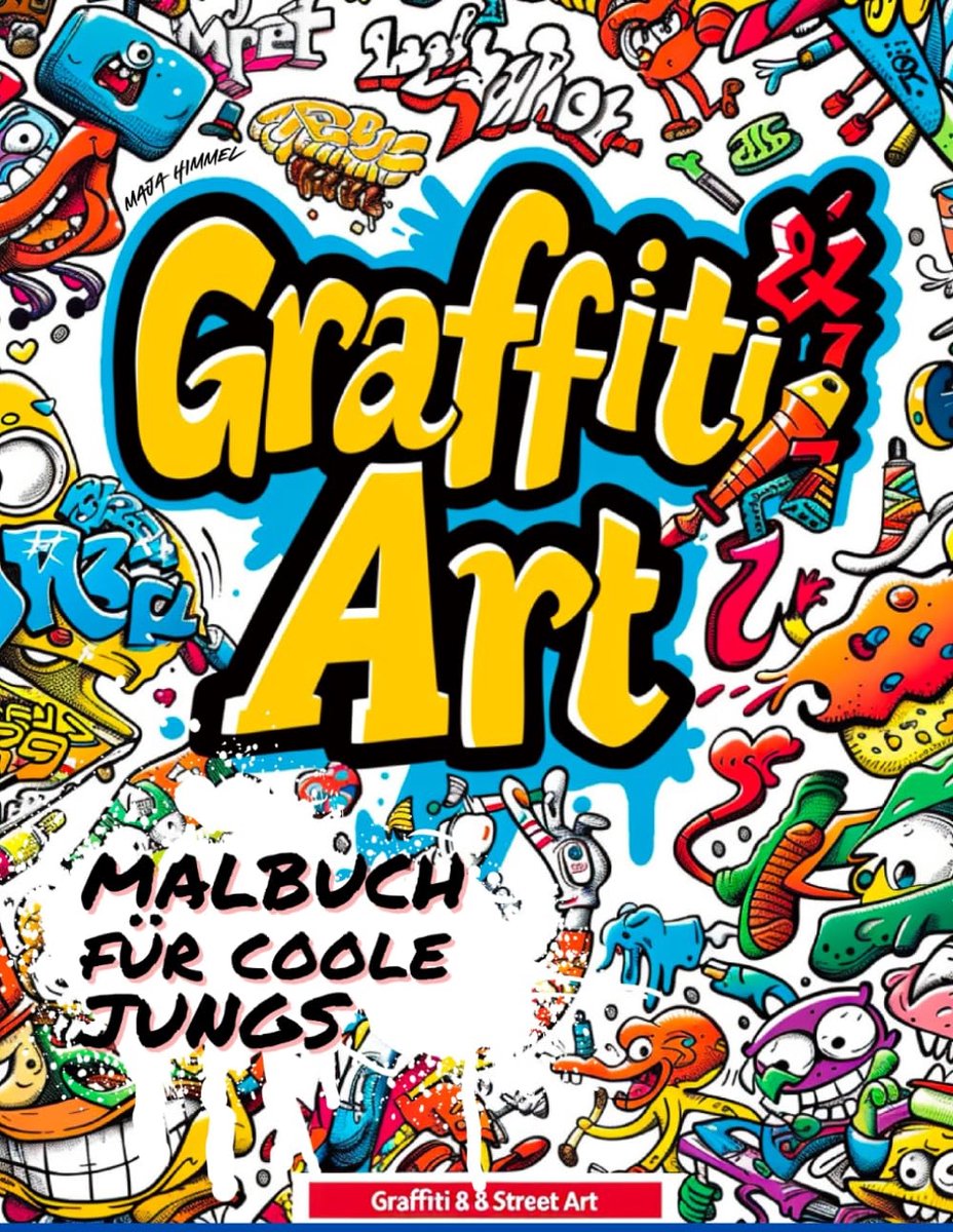 SnelShoppen - Graffiti & Street Art Malboek voor Kinderen en Jongeren - 50 Coole Motieven voor Creatief Kleurplezier - Ideaal voor Thuis en Reizen - O