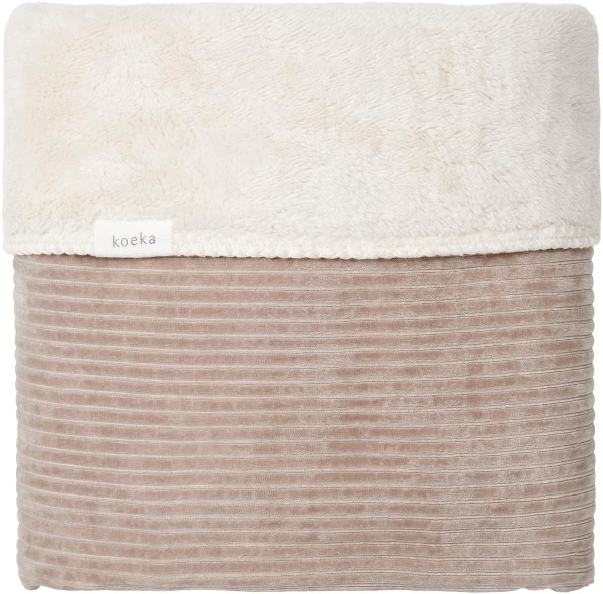 SnelShoppen - Koeka Cot Dekentje Teddy Vik Clay 100 x 150 cm - Warm, Zacht, Ideaal voor Kinderen in Herfst en Winter - Perfect voor Bed en Wieg