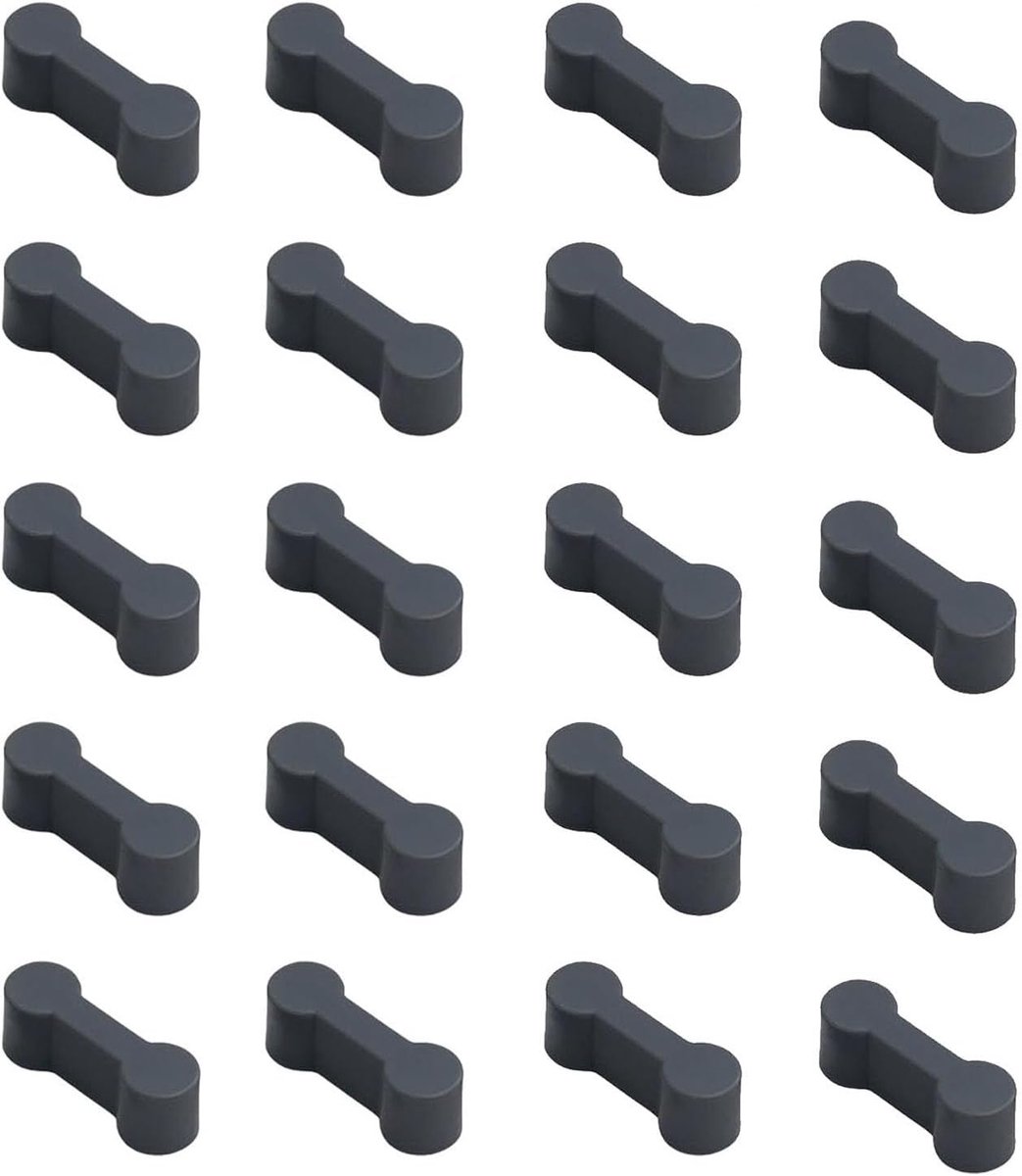 SnelShoppen - Houten Spoor Railway Rail Connectors 20 Stuks - Herbruikbare Mini Rail Adapter voor Speelgoed Treinen - Veilig en Duurzaam - 3.5x0.6x1.2