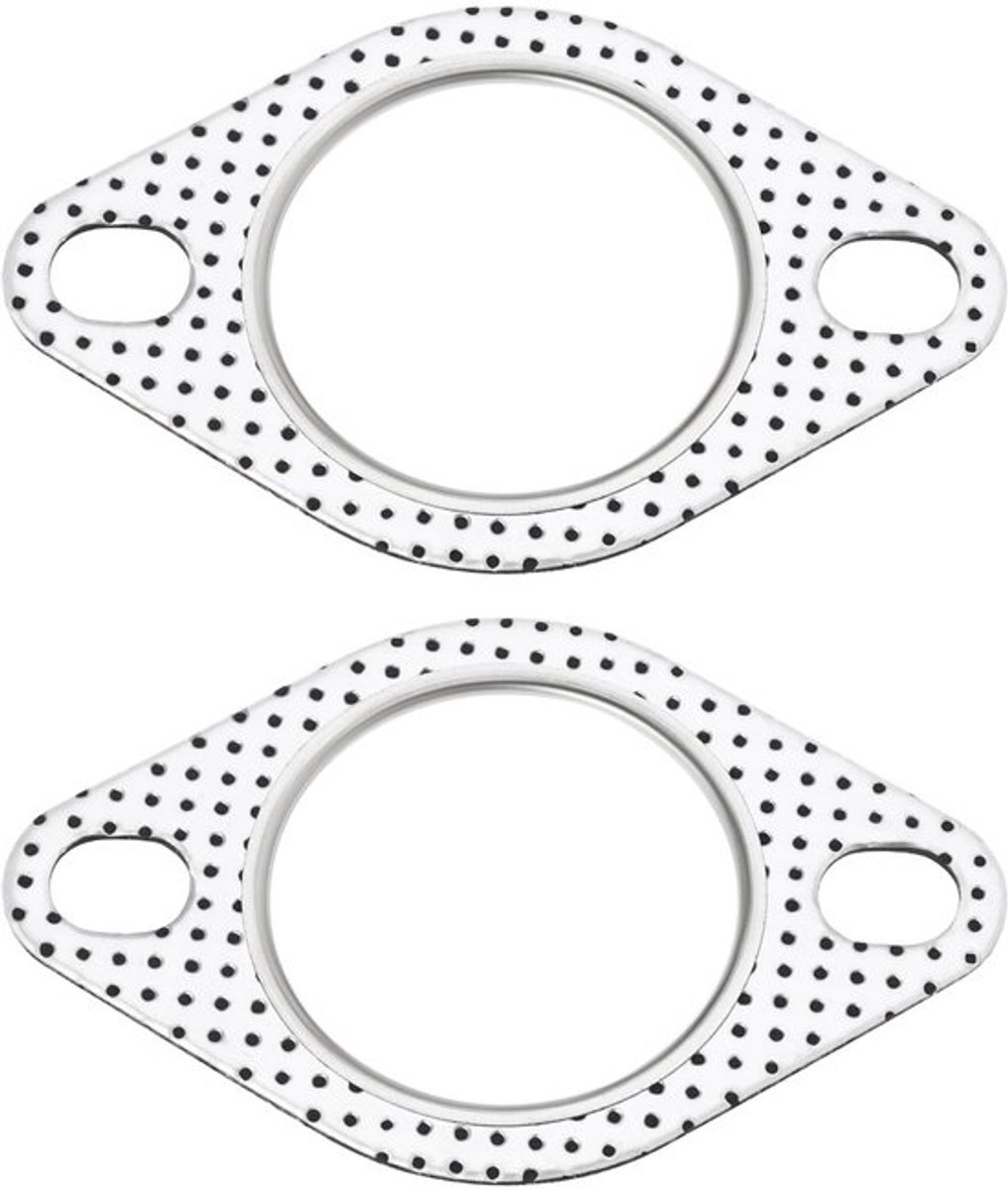Uitlaatpakking 2 Stuks - Staal - 51mm Diameter - 85mm Montageafstand - Schokbestendig - Duurzaam O-ring Ontwerp