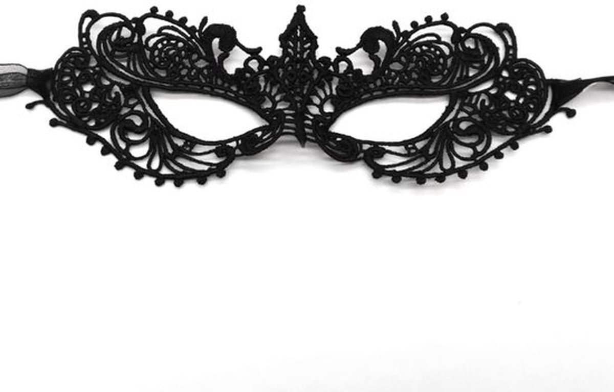 Maskerade-masker sexy kant - Venetiaans masker - Carnaval - Kostuumfeest - Cosplay - Afmetingen 23 cm x 8 cm - Feestmasker