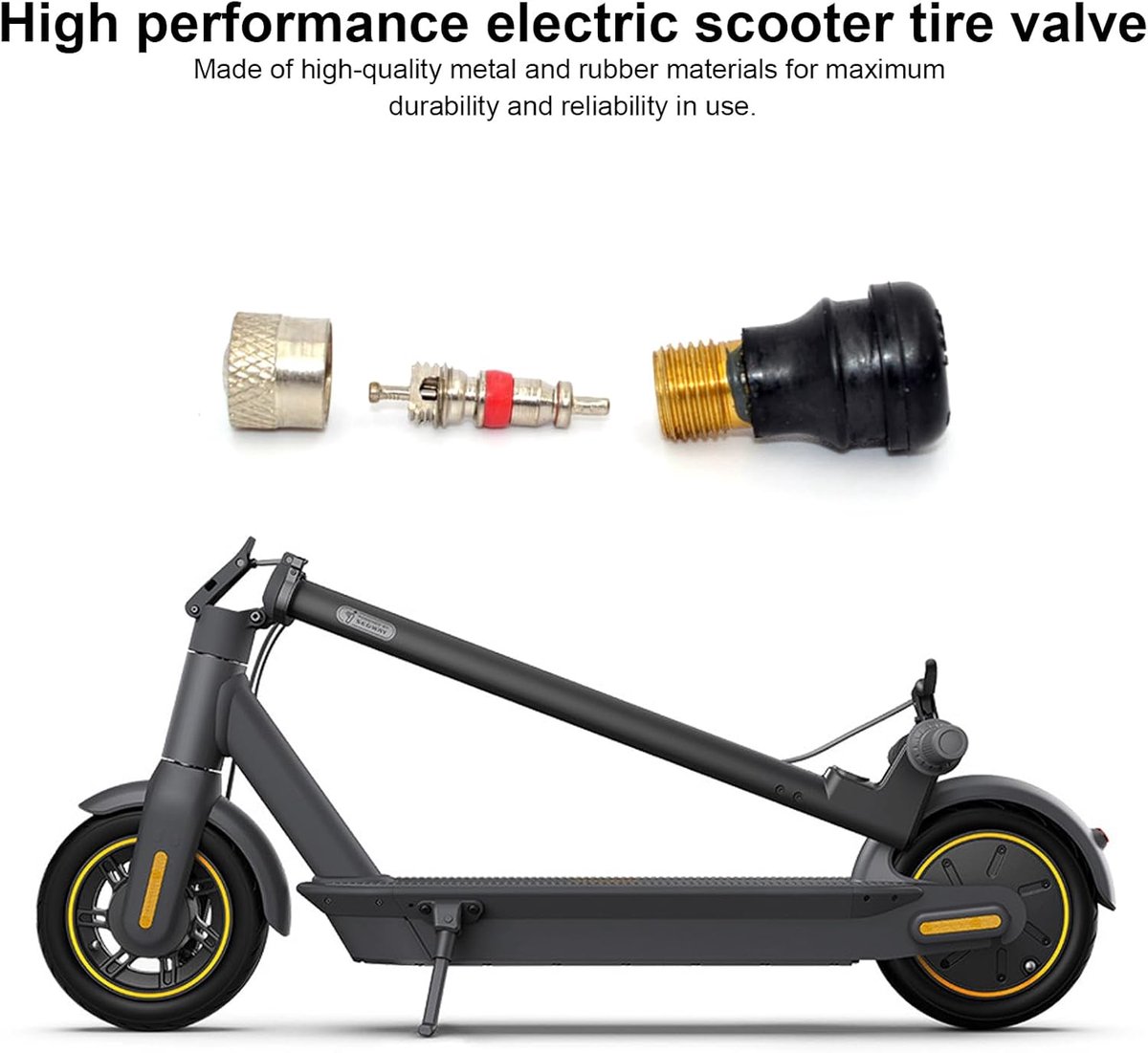 SnelShoppen - 20 Pack Tubeless Ventielen voor Elektrische Scooters, Geschikt voor M365, 1S, Pro en Ninebot G30, Superieure LuchtDichtheid, Ideaal voor
