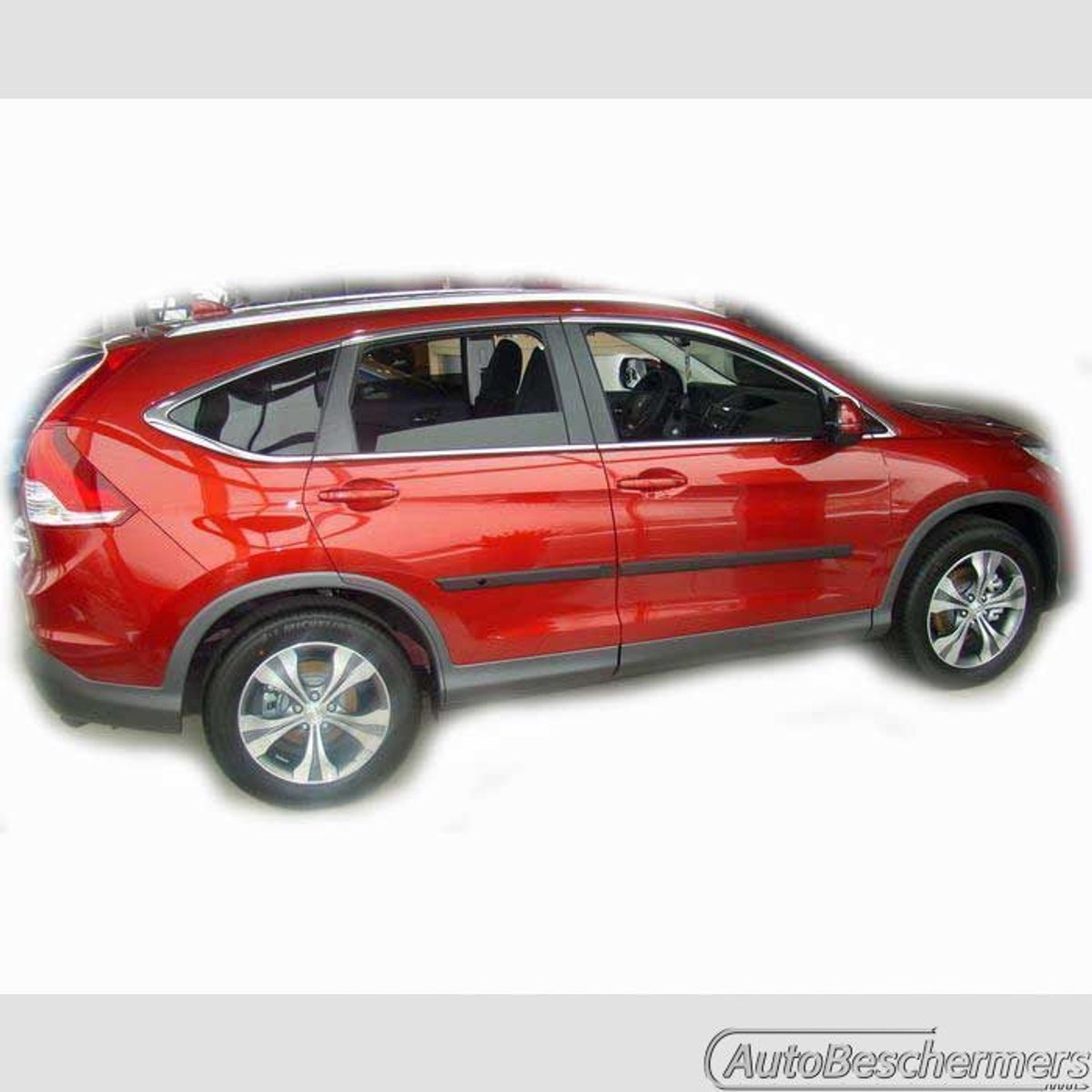 Stootlijsten set zwart voor Honda CRV 11.2012-. De stootstrips zijn zelfklevend. Set a 4 stuks (#0004)