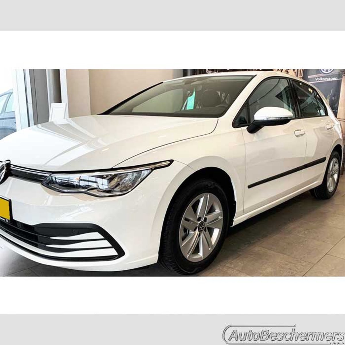 Stootlijsten set zwart voor VW Golf 8 10.2019-. De stootstrips zijn zelfklevend. Set a 4 stuks (#1614)