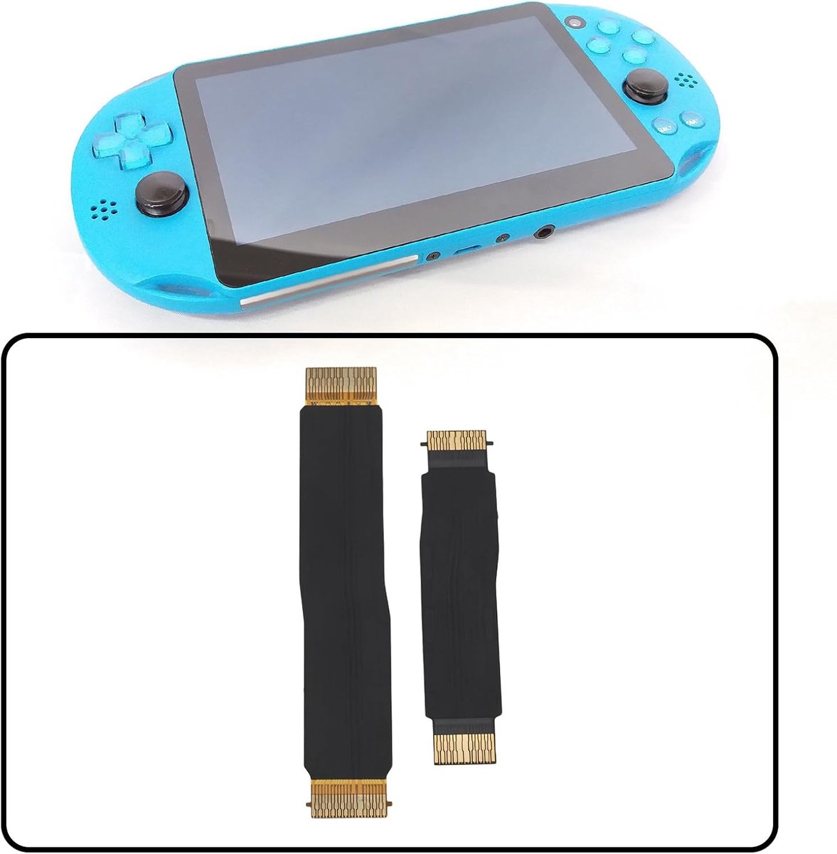 SnelShoppen - 2Pcs Handheld Game Console Ribbon Kabel voor PS Vita 1000 - Links en Rechts Knop Controle - Reparatie Kabels voor Signaalproblemen