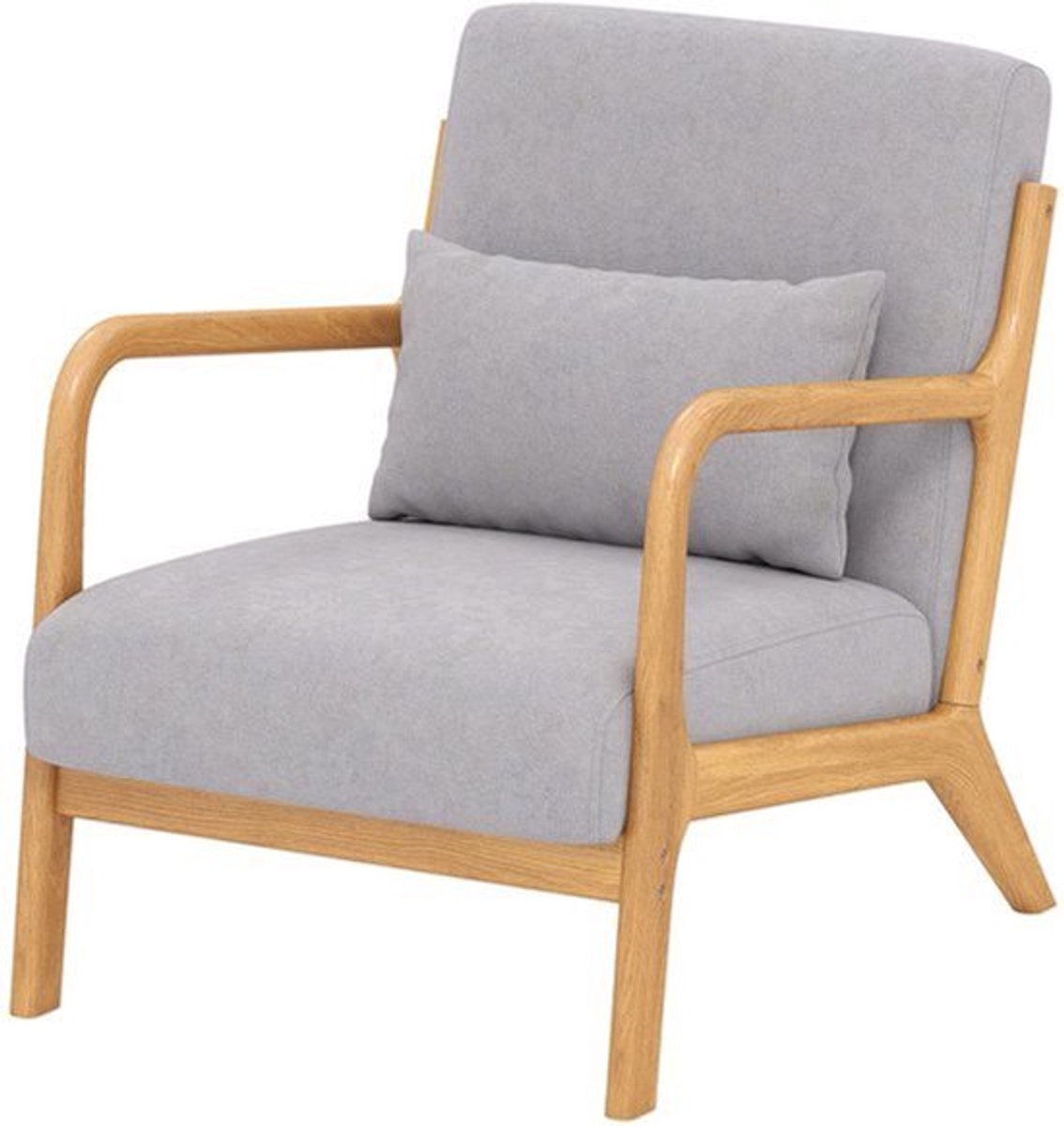 Loungefauteuil – Loungestoel – Fauteuil – Relaxstoel – Woonkamerstoel – Houten Frame – Vel