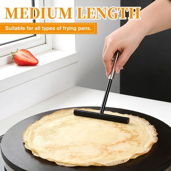 SnelShoppen - Pancake Divider 19.5 cm - RVS Pancake Maker - Deegverdeler voor Perfecte Pannenkoeken - Keuken Accessoire voor Thuis, Koken en Bakken — afbeelding 3
